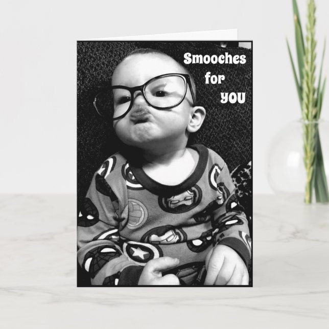 CARTE *DES SMOOCHES POUR VOUS ET DES SOUHAITS POUR VOTRE (Devant)