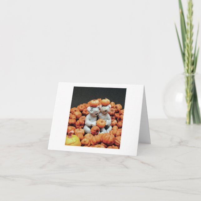 Carte Des souris dans un seau de Citrouilles (Devant)