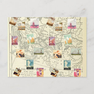 Carte des timbres de voyage de l'Ephémère de décou