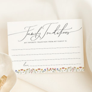 Carte des traditions de la famille Fleur sauvage c