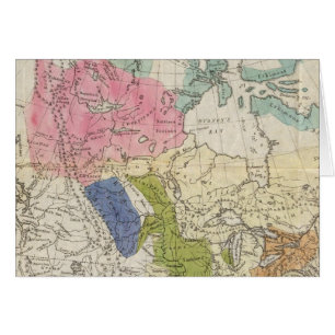 Carte des tribus indiennes d'Amérique du Nord