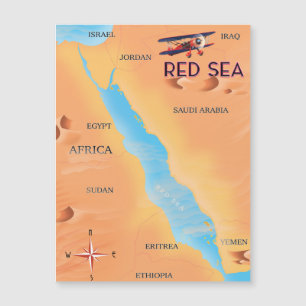 Carte des voyages en mer Rouge