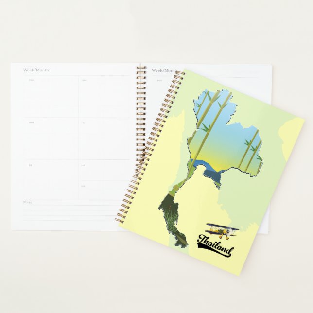 Carte des voyages en Thaïlande (Devant avec enveloppe)