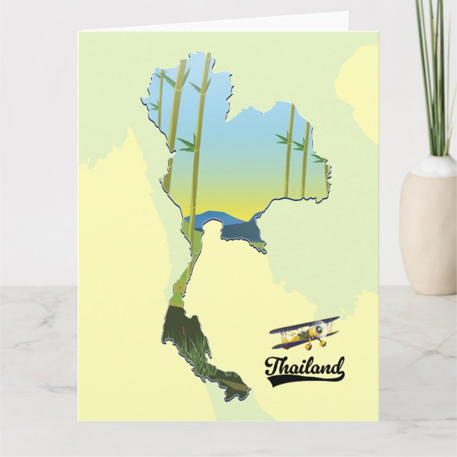 Carte des voyages en Thaïlande (Devant)