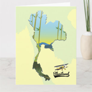 Carte des voyages en Thaïlande