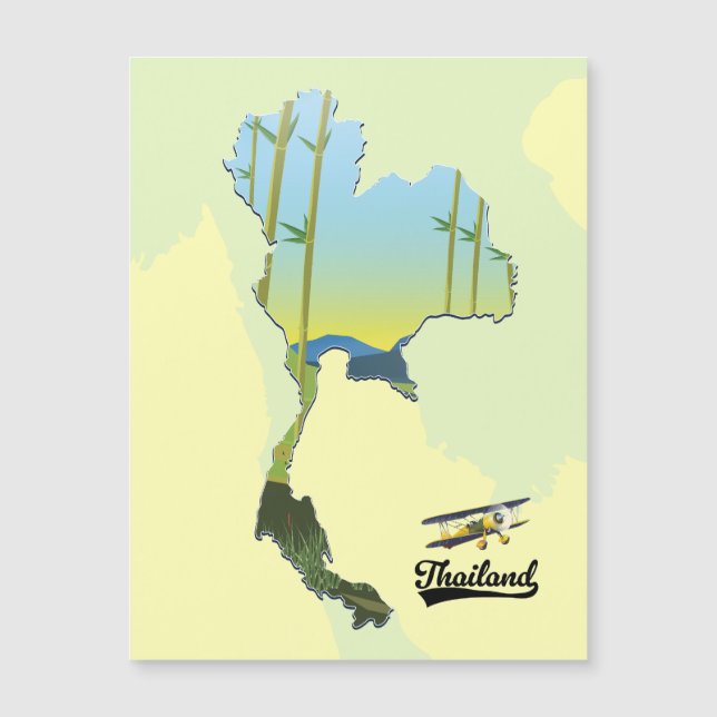 Carte des voyages en Thaïlande (Devant)