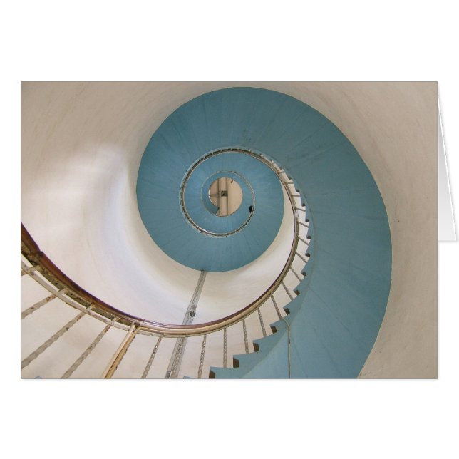 Carte d'escalier en spirale du phare Lyngvik (Devant horizontal)
