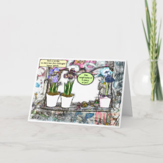 Carte "Descends De Ma Pelouse !" Amusant Vieillir