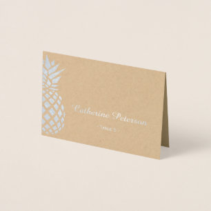 Carte d'escorte de la carte d'endroit d'ananas