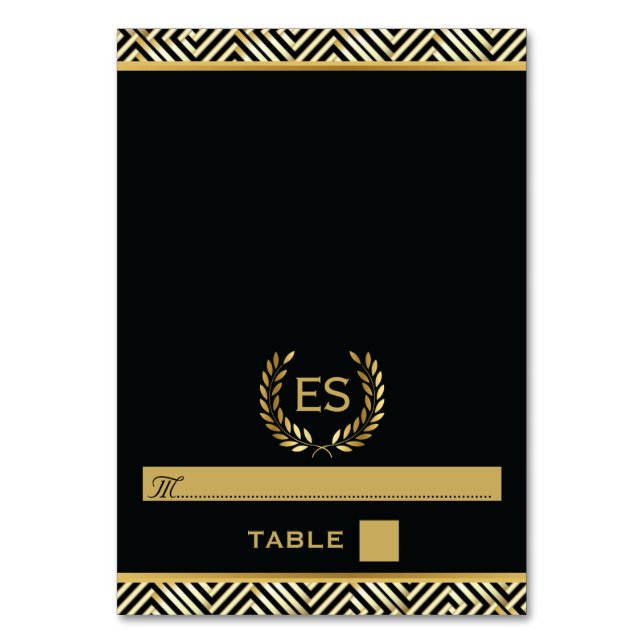 Carte d'escorte mariage Gold Greek key & laurel wr (Par défaut)