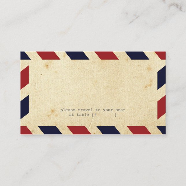 Carte d'escorte vintage Airmail (Devant)