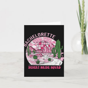 Carte Desert Bride la brigade Bachelorette Party Western