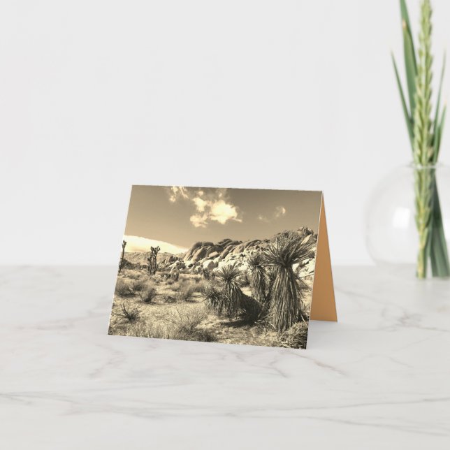 Carte Désert en Sépia (Devant)