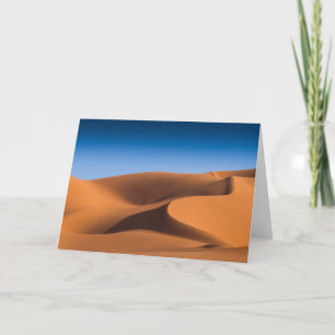 Carte Deserts   Sand Dunes Near Illizi, sud de l'Algérie