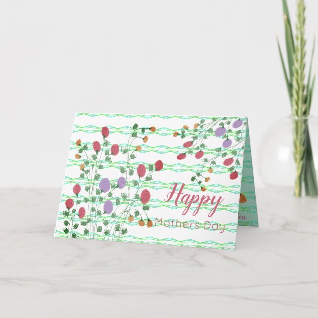 Carte Design à motifs Fancy Floral (Devant)