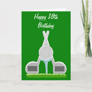 Carte Design de golf personnalisé Anniversaire