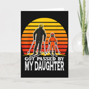 Carte Design de ski drôle Retro se fait gronder par ma f