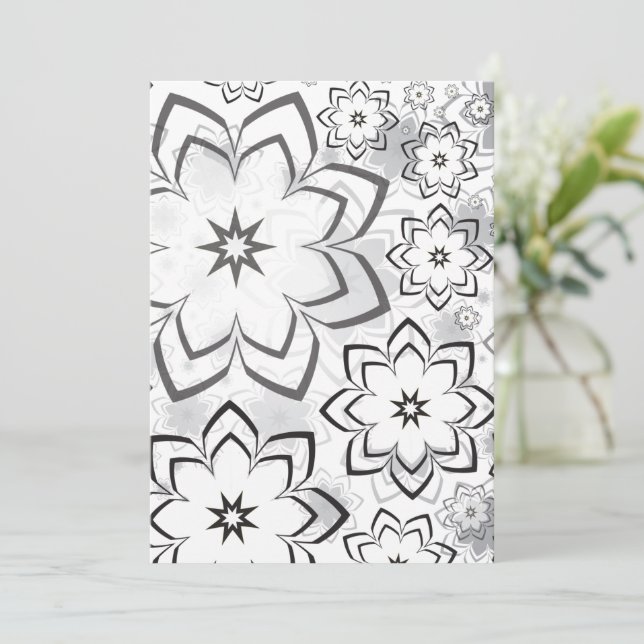 Carte Design floral 11 (Debout devant)