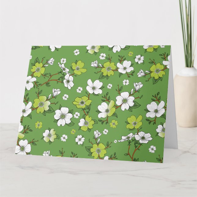 Carte Design floral 6 (Devant)