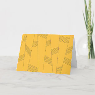 Carte Design graphique abstrait simple, jaune et moderne