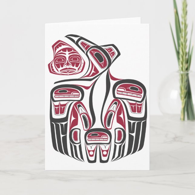 Carte Design Haida Raven (Devant)