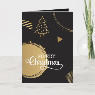 Carte Design moderne de Noël avec accentuation géométriq