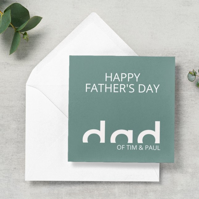 Carte Design moderne simple papa pour la Fête des pères (Créateur téléchargé)