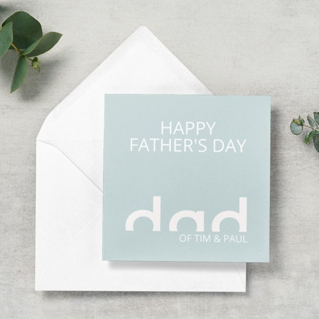 Carte Design moderne simple papa pour la Fête des pères (Créateur téléchargé)