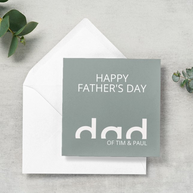 Carte Design moderne simple papa pour la Fête des pères (Créateur téléchargé)