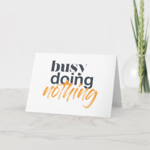 Carte Design urbain, moderne et tendance de Busy Doy Not
