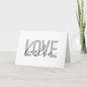 Carte Design urbain, moderne, simple, cool Love Berlin