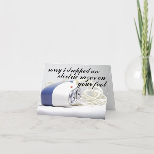 Carte désolé (Devant)