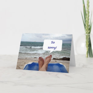 CARTE DÉSOLÉ 50 ! ESPÉRONS QUE C'EST GRAND