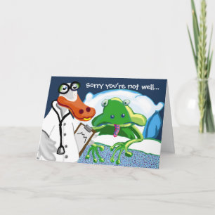 Carte Désolé de ne pas être bien...