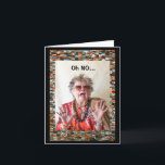 Carte Désolé d'être si en retard<br><div class="desc">En février 2020, ma petite-fille a fait une séance photo de moi pour son projet de classe de photographie à l'université. Nous avons beaucoup ri pendant qu'elle fouillait dans mon placard et ma boîte à bijoux pour trouver juste ce qu'il fallait. La veste en fourrure, qu'elle a trouvée en stockage,...</div>