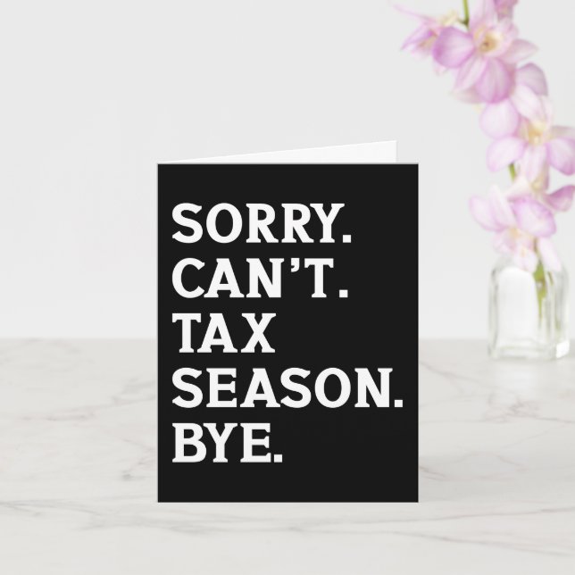 Carte Désolé, impossible de dire au revoir à la saison f (Orchidée)