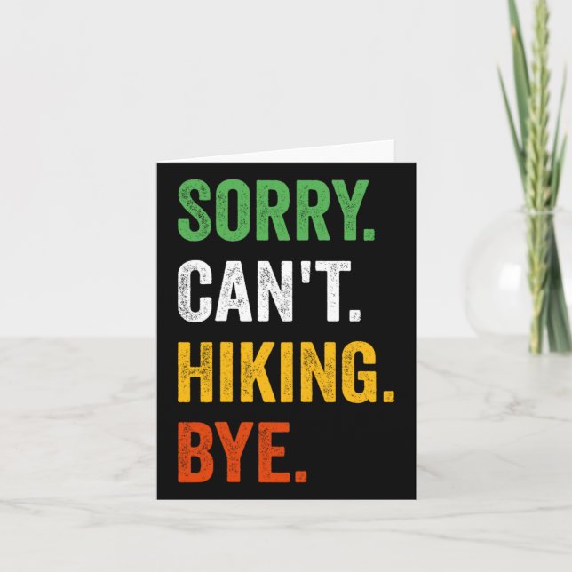 Carte Désolé, impossible de Randonnée du Randonnée rétro (Devant)