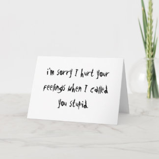 Carte Désolé, J'Ai Blessé Vos Sentiments