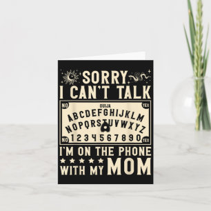Carte Désolé je ne peux pas parler je suis au téléphone 