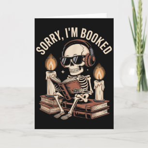 Carte Désolé, je suis pris Blague de squelette d'Hallowe