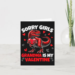 Carte Désolé les filles grand-mère est ma Saint-Valentin