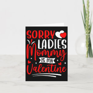 Carte Désolé Mesdames Maman Est Ma Saint-Valentin Drôle 