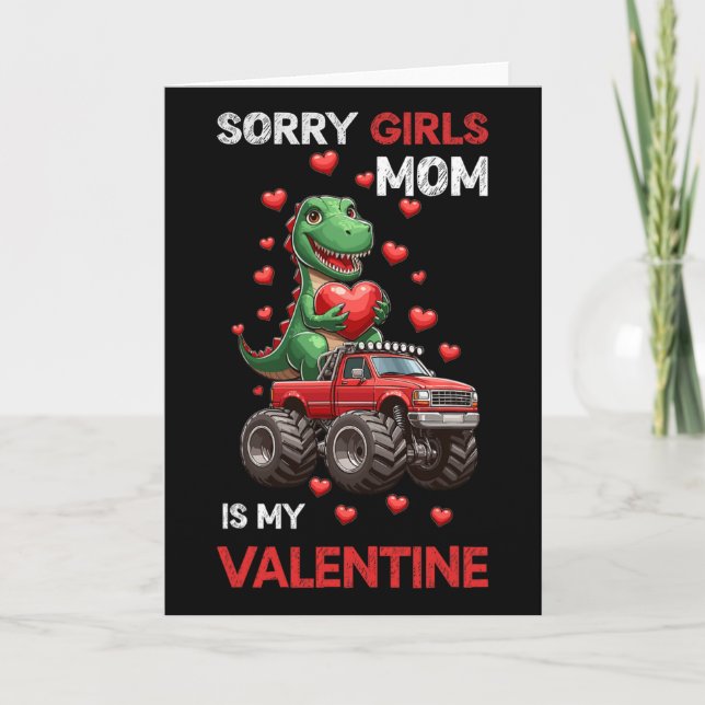 Carte Désolé Mesdames Maman Mon Monstre de Camion de la  (Devant)