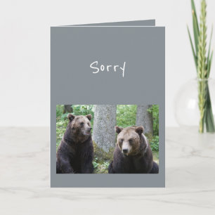 Carte Désolé pour ce que vous avez dit Humour d'animaux 