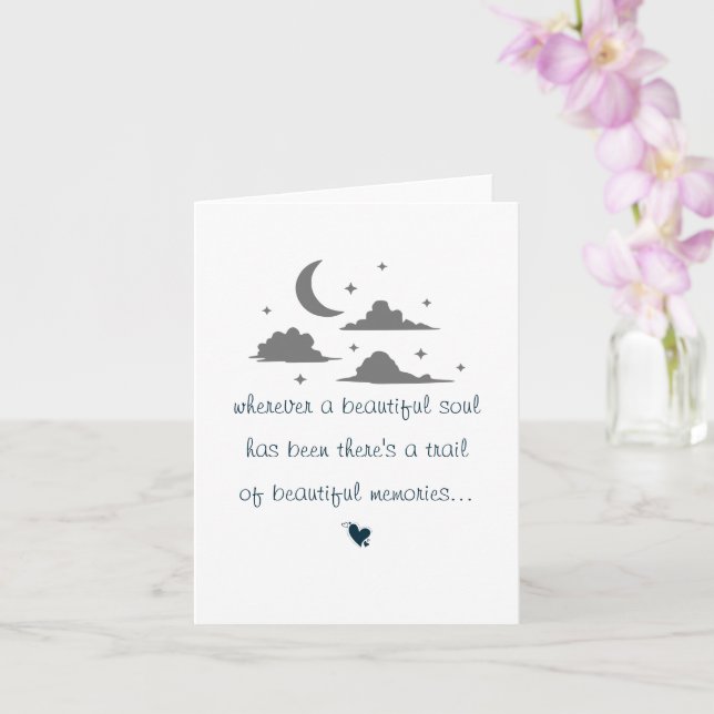 Carte Désolé Pour Votre Perte Sympathie Salutation (Orchidée)