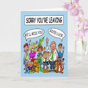 Carte Désolé que vous partiez