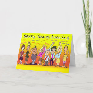 Cartes De Vœux Au Revoir Et Bonne Chance Zazzle Fr