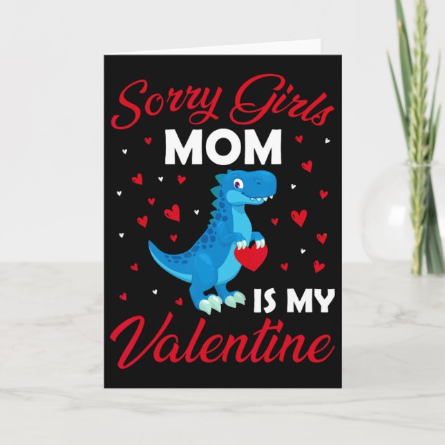 Carte Désolée les filles ma mère est ma Saint-Valentin M (Devant)