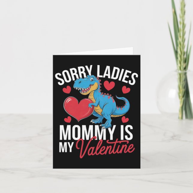 Carte Désolées Mesdames Maman Est Ma Saint-Valentin Amou (Devant)