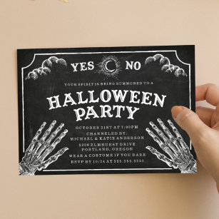 Carte d'esprit   Invitation de la fête d'Halloween
